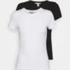 Anna Field 2 Pack - T-Shirt Basic - White/Black