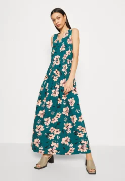 Anna Field Maxi-Jurk - Dark Green/Pink -Anna Field baa227ce9a894cf9a0af24e94c9b805b scaled